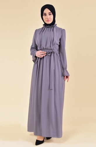 فستان رمادي 81594-05