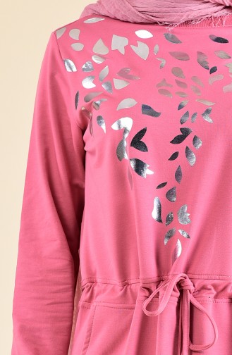 بي وست فستان رياضي بتصميم مزموم عند الخصر 9015-05 لون وردي باهت 9015-05