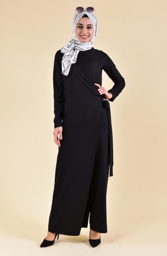 BURUN   Side Binding Jumpsuit 31250-04 Black 31250-04