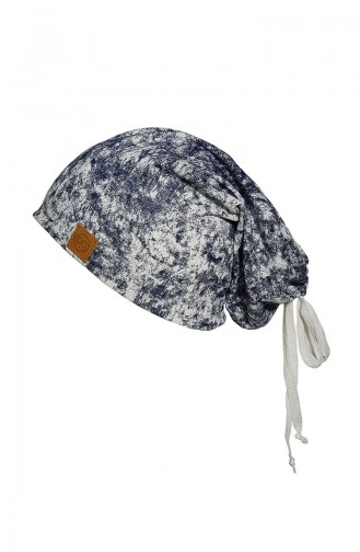 Bonnet a Motifs Pour Enfant BSE014 Bleu Marine 014