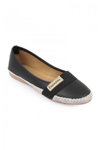 Black Woman Flat Shoe 94401-1