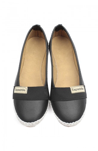 Black Women`s Flats 94401-1