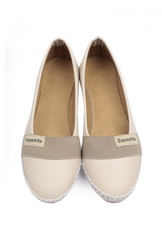 Bayan Espadril Babet 94402-2 Bej