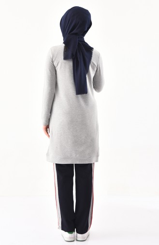 Cepli Eşofman Takım 8387-01 Gri