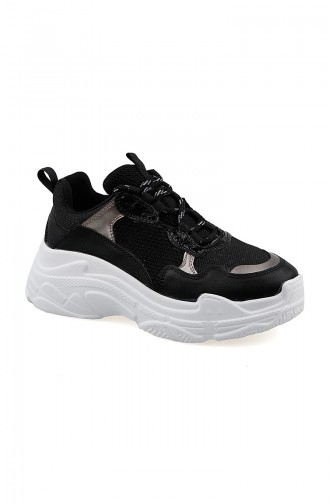 Chaussures Sport Pour Femme 61125-01 Noir Platine 61125-01