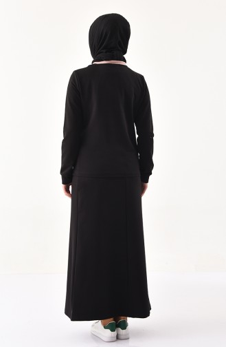 BWEST Sports Blouse Skirt Double Suit 8326-02 Black 8326-02