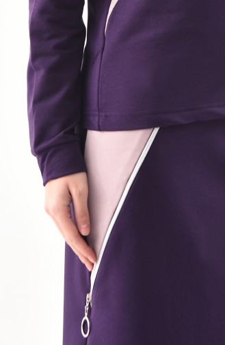 BWEST Sports Blouse Skirt Double Suit 8326-05 Purple 8326-05