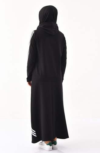 BWEST Zippered Cardigan Skirt Double Suit 8393-03 Black 8393-03