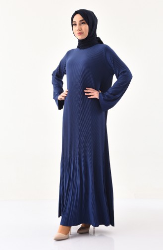 Indigo Hijab Dress 19101-01