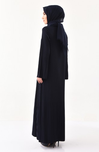 Dunkelblau Hijab Kleider 19101-09