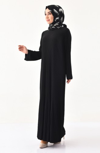 Schwarz Hijab Kleider 19101-10