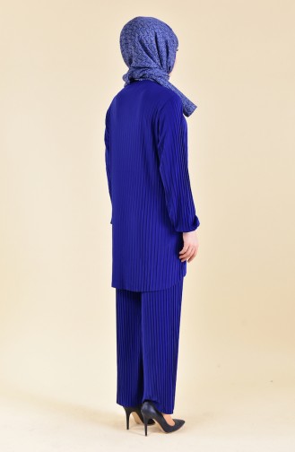 Pleated Tunic Pants Binary Suit 189912-08 Saks 189912-08