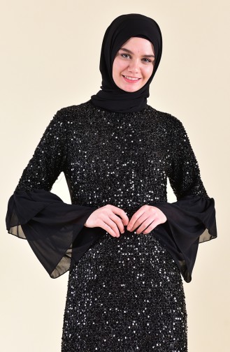 Sequined Dress 3871-04 Black 3871-04