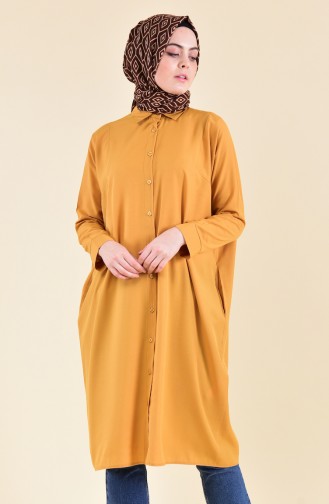 Oyya Sleeves attached Tunic 8122-10 Mustard Yellow 8122-10