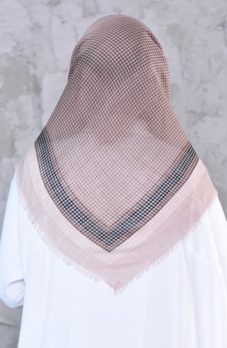 Patterned Decorated Cotton Shawl 2190-20 light Beige 2190-20