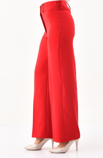 Wide Leg Pants 2053-01 Red 2053-01