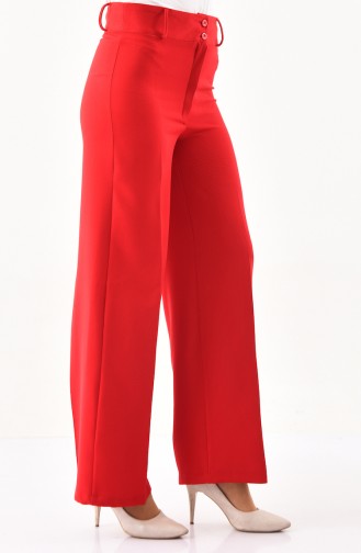 Wide Leg Pants 2053-01 Red 2053-01