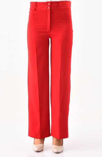 Wide Leg Pants 2053-01 Red 2053-01