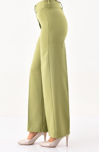 Flared Trousers 2053-05 Pistachio Green 2053-05