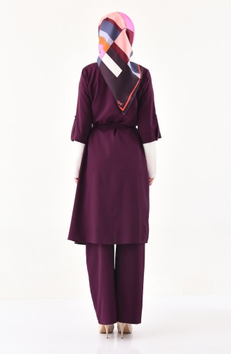 Cape Pants Binary Suit 1199-03 Purple 1199-03