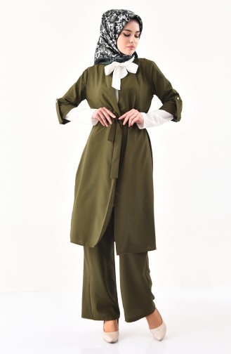 Ensemble Deux Pieces Cape Pantalon 1199-04 Vert 1199-04