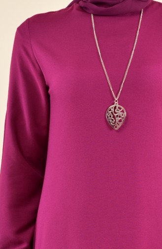 Necklace Long Tunic 3162-03 Plum 3162-03