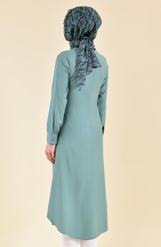 Sude Necklace Long Tunic 3162-05 Almond Green 3162-05