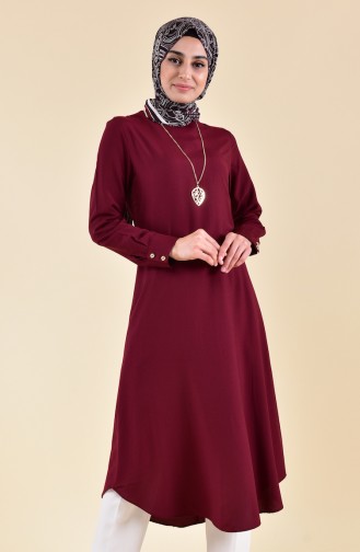 Sude Necklace Long Tunic 3162-12 Cherry 3162-12