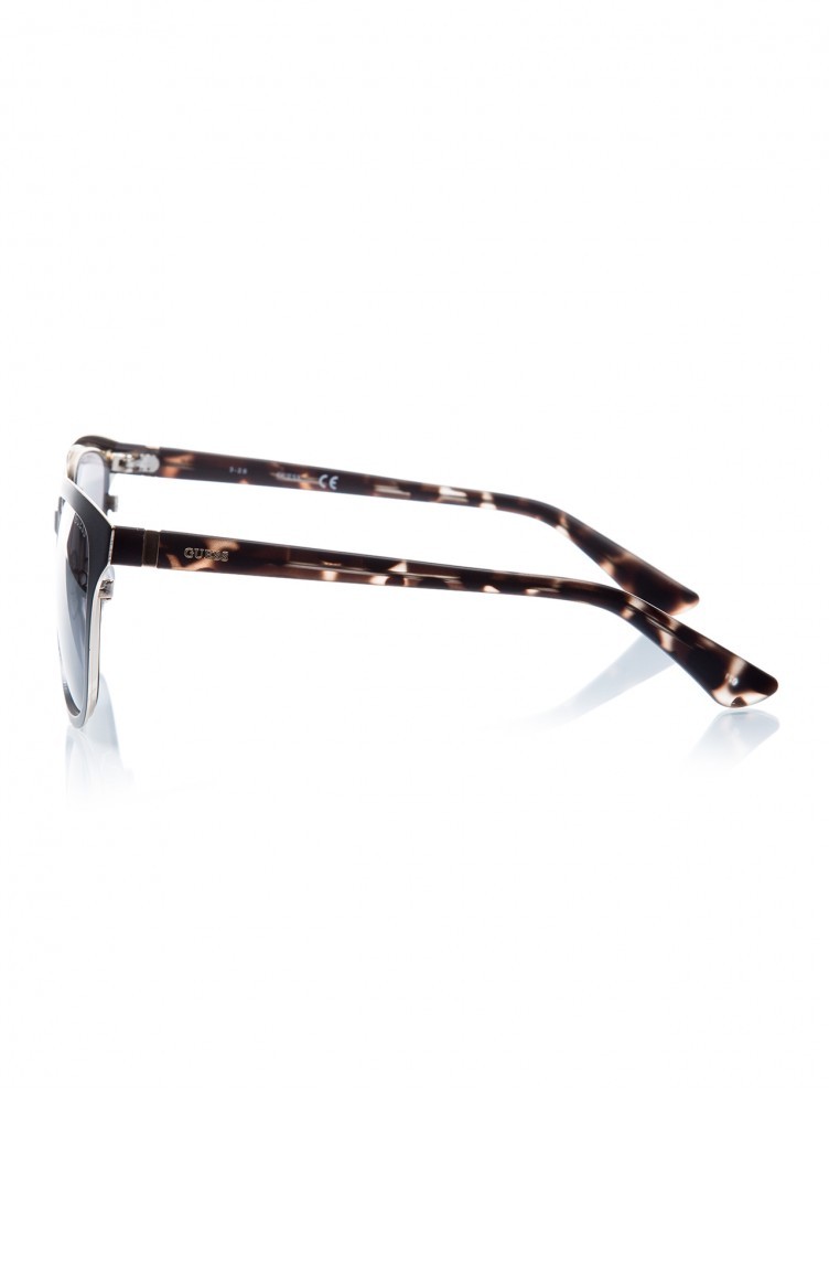 Lunettes De Soleil Guess GU 7448 21G - Blanc Brillant / Verres Marron - NEUVES Avec étiquettes