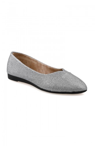 Grau Damen Ballerinas 0113-09