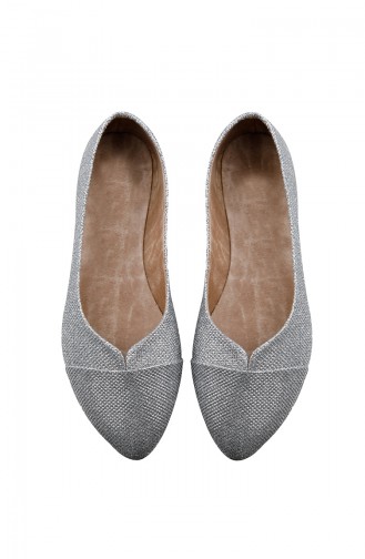 Gray Woman Flat Shoe 0113-09