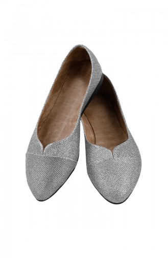 Grau Damen Ballerinas 0113-09