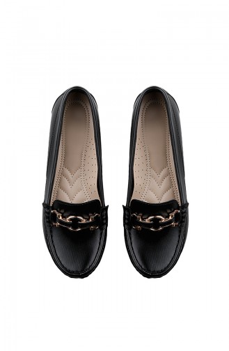 Black Woman Flat Shoe 0151-01