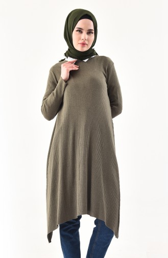 Asymmetric Tunic 5510-08 Khaki Green 5510-08