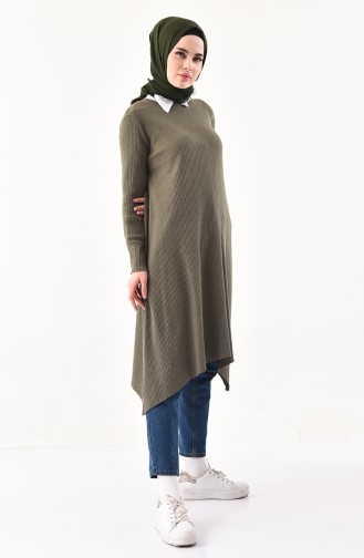 Asymmetric Tunic 5510-08 Khaki Green 5510-08