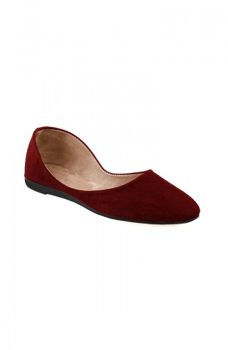Women´s Flat Shoes Ballerina 0114-11 Claret Red 0114-11