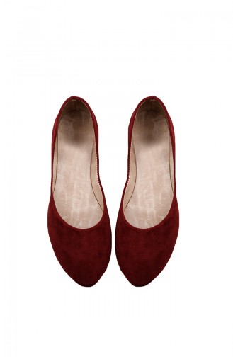 Weinrot Damen Ballerinas 0114-11