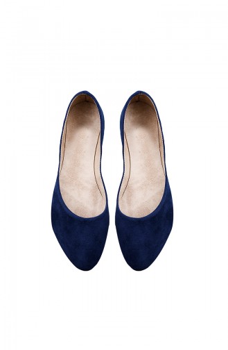 Women´s Flat Shoes Ballerina 0114-12 Navy Blue 0114-12