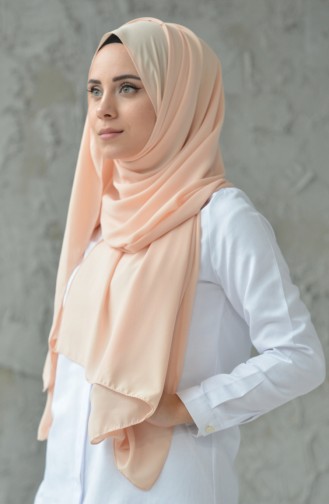 Plain Crepe Shawl 50051-38 Light Beige 38