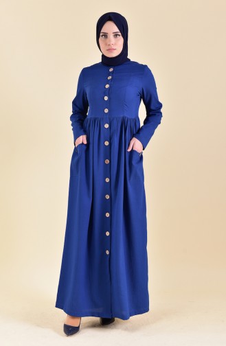 Robe a Boutons 1001-06 İndigo 1001-06