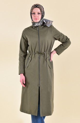 Beli Elastic Trench Coat 5115-01 Khaki 5115-01