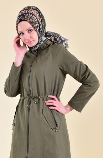 Trench Coat Taille élastique 5115-01 Khaki 5115-01