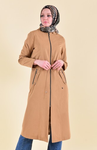 Beli Elastic Trench Coat 5115-02 Camel 5115-02