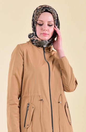 Trench Coat Taille élastique 5115-02 Camel 5115-02