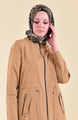 Beli Elastic Trench Coat 5115-02 Camel 5115-02