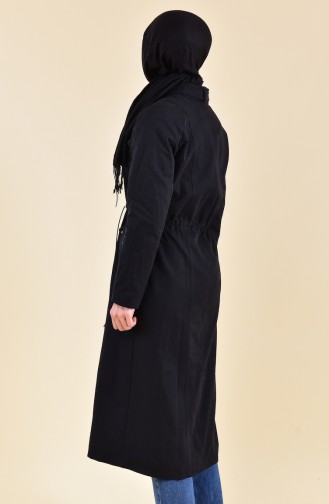 Trench Coat Taille élastique 5115-03 Noir 5115-03