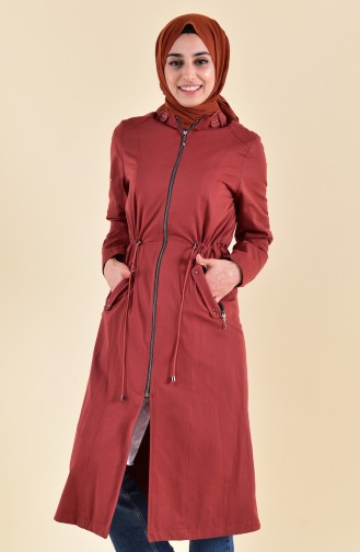 Trench Coat Taille élastique 5115-04 Brique 5115-04