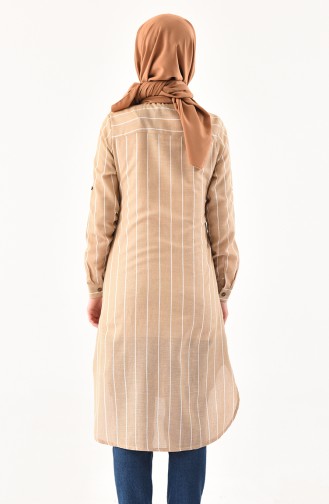 Striped Tunic 5409-03 Camel 5409-03