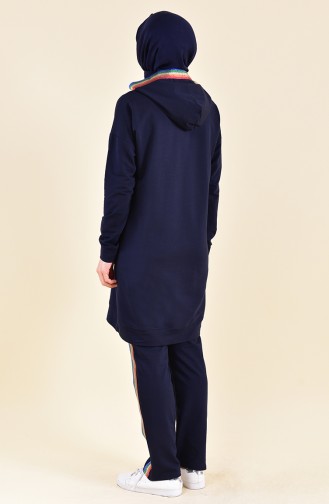 BWEST Pocketed Tracksuit 9010-04 Navy 9010-04