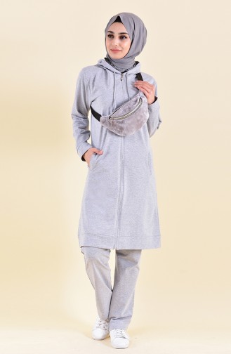 Zippered Tracksuit 30100-03 Gray 30100-03